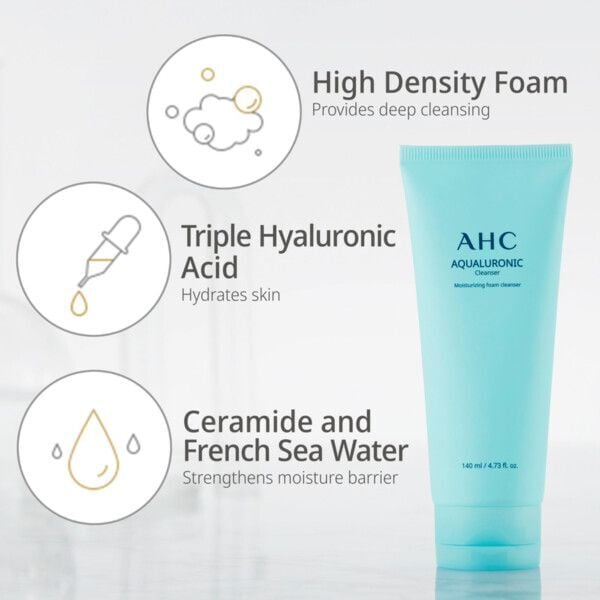 AHC Aqualuronic Hydrating Cleanser 140ml