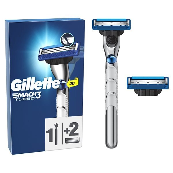 DNR Gillette Mach3 Turbo Men's Razor - 2 Blades