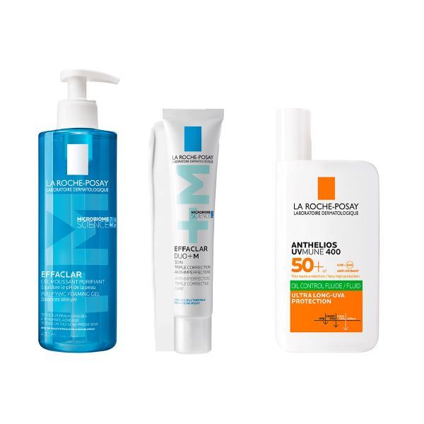 La Roche-Posay Cleanse Moisturise and Protect SPF trio