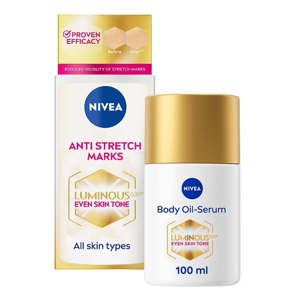 Nivea Luminous 630 Anti Stretch Marks Body Oil Serum 100Ml