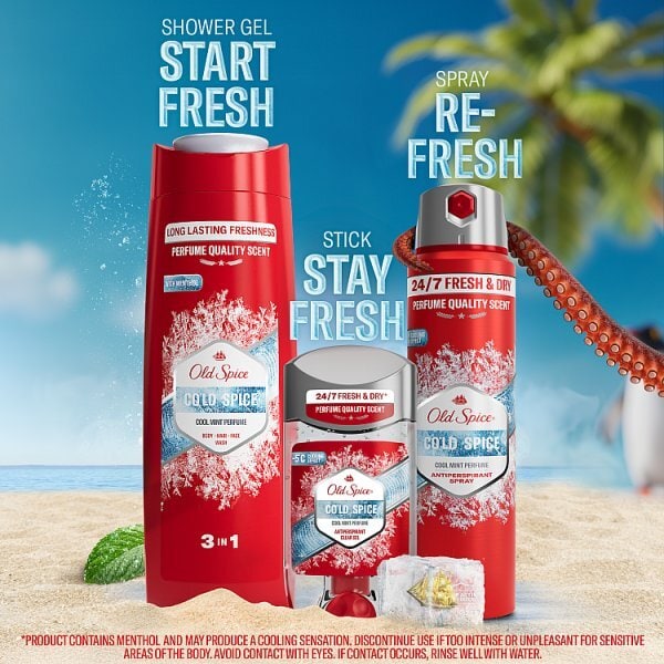 Old Spice High Endurance Antiperspirant Aerosol Cold 150Ml