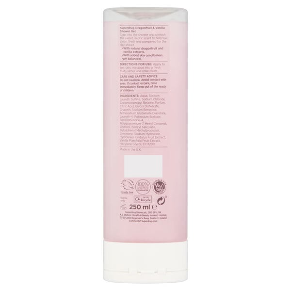 Fruity Dragonfruit & Vanilla Shower Gel 250ml