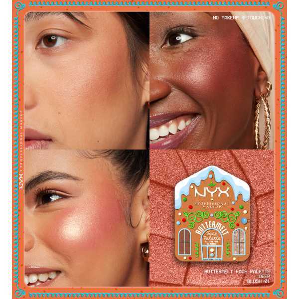 NYX Professional Makeup Buttermelt Face Palette Light/Medium