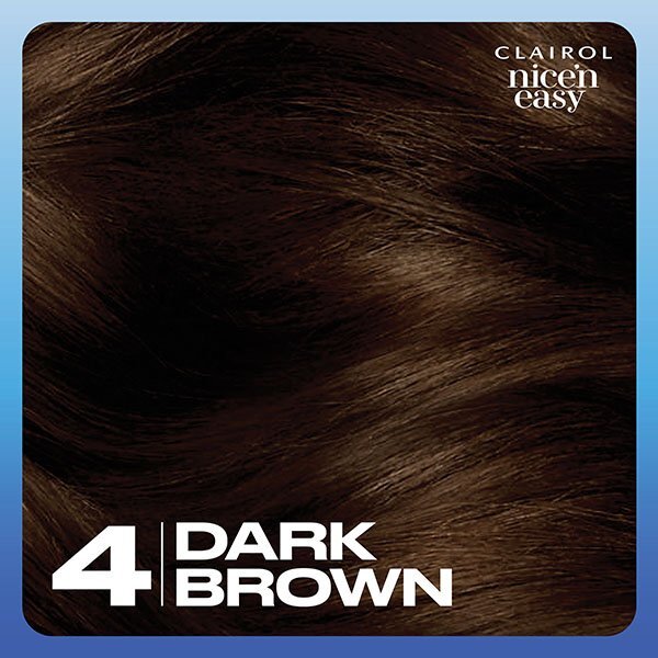 Clairol Nice'N Easy Crème Permanent Hair Dye 4 Dark Brown