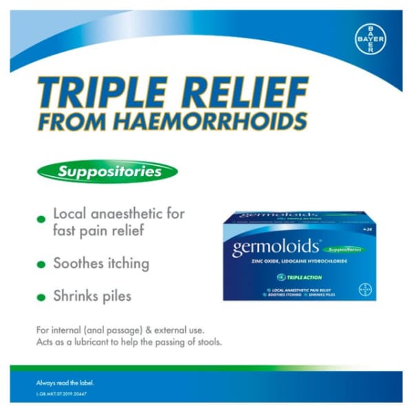 Germoloids Haemorrhoids-Piles Tablets &Triple Action Cream