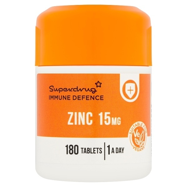 Superdrug Zinc 15mg 180 Pack