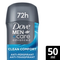 Dove Men+ Care Advanced Care Clean Comfort Stick 50Ml 