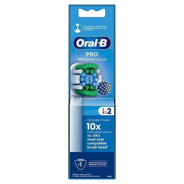 Oral-B Pro Precision Clean Toothbrush Heads, 2 Counts