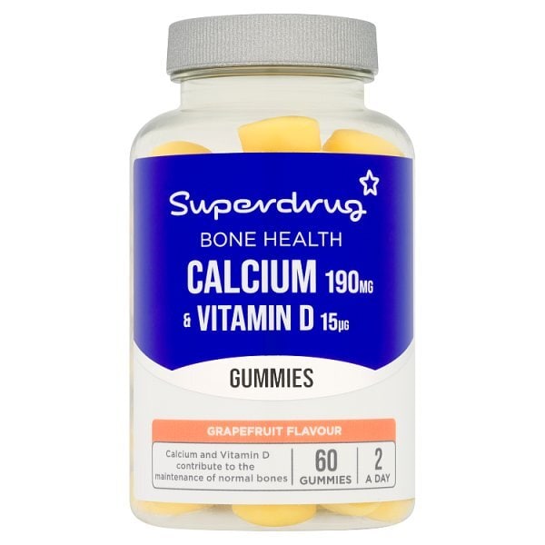 Superdrug Calcium & Vitamin D Gummies 60s (Bone & Joint)