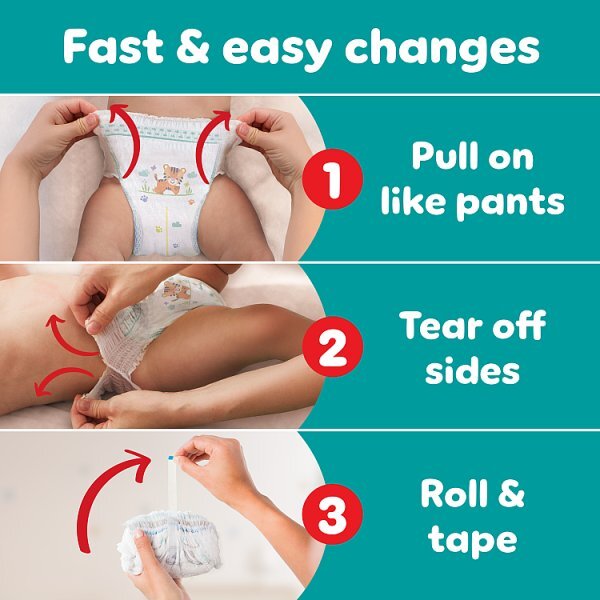 Pampers Baby-Dry Nappy Pants Size 6 Nappies Carry Pack x19