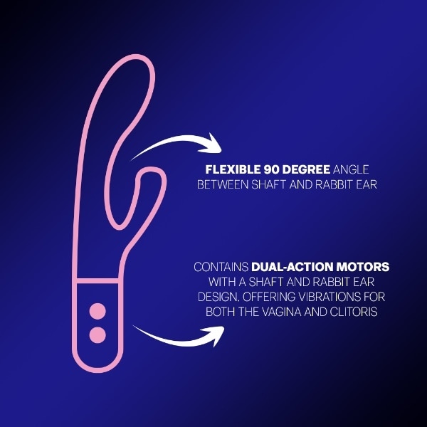 Durex Dual Rabbit Vibrator (Pink)