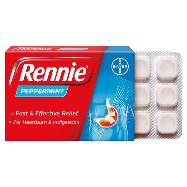 Rennie Peppermint 96 Chewable Tablets