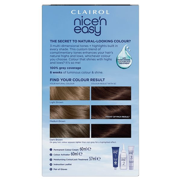 Clairol Nice'n Easy Hair Dye 5C Medium Cool Brown