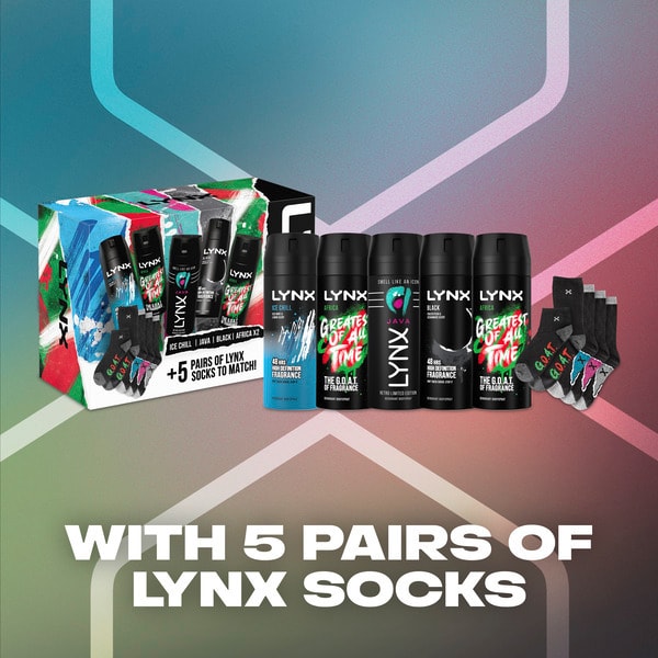 Lynx Unbranded Body Spray Gift Set 5 Days With 5 Body Sprays