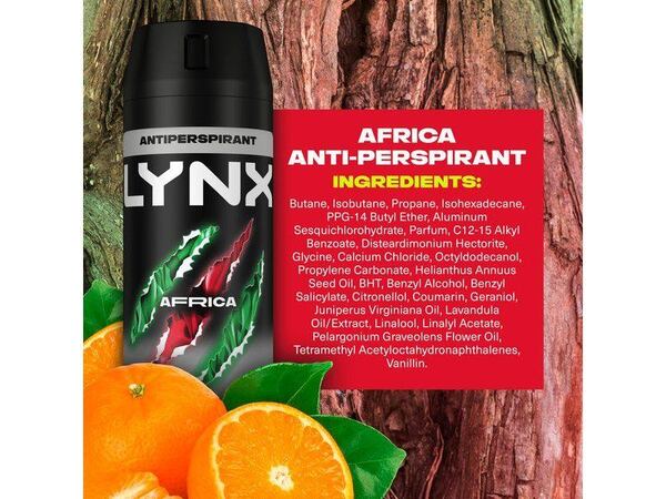 Lynx Africa Anti-Perspirant Deodorant Aerosol 150 ml