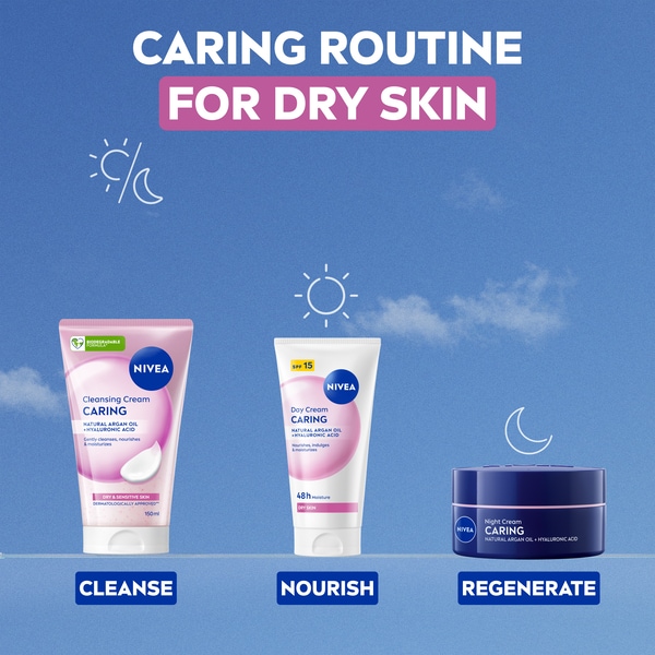 NIVEA Nourishing Day Cream Dry & Sensitive Skin SPF15 50ml