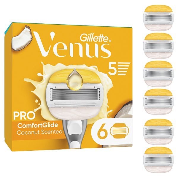 Venus Comfortglide Coconut With Olay Blades 6 Pack