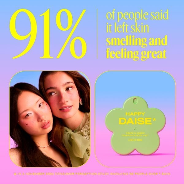 Daise Fragrance Body Mist Happy Grape & Amber 100ml