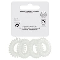 Superdrug 4 Spiral Clear Elastics