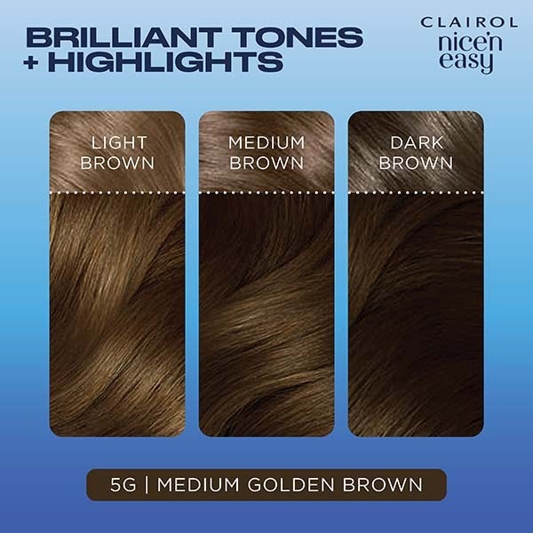 Clairol Nice'n Easy Hair Dye 5G Medium Golden Brown