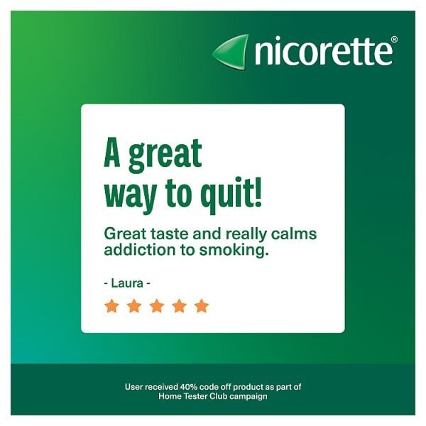Nicorette Icy White 4mg Nicotine Gum 105s (Stop Smoking)