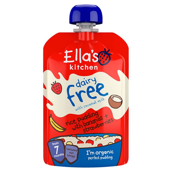 Ella's Kitchen Dairy Free Banana & Strawberry Rice Pudding