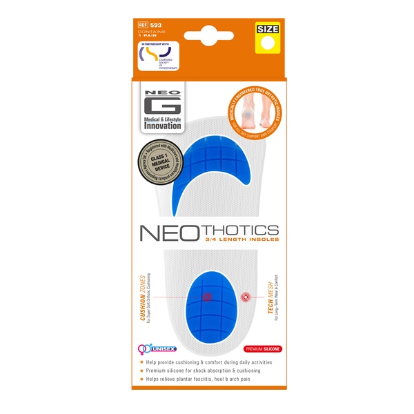 DNR Neo G NeoThotics 3/4 Length Insoles - Large