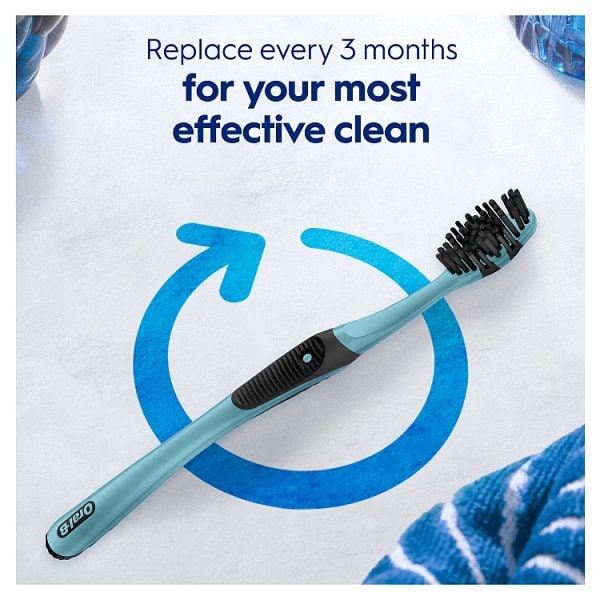 Oral-B Pro-3D White Charcoal Manual Toothbrush