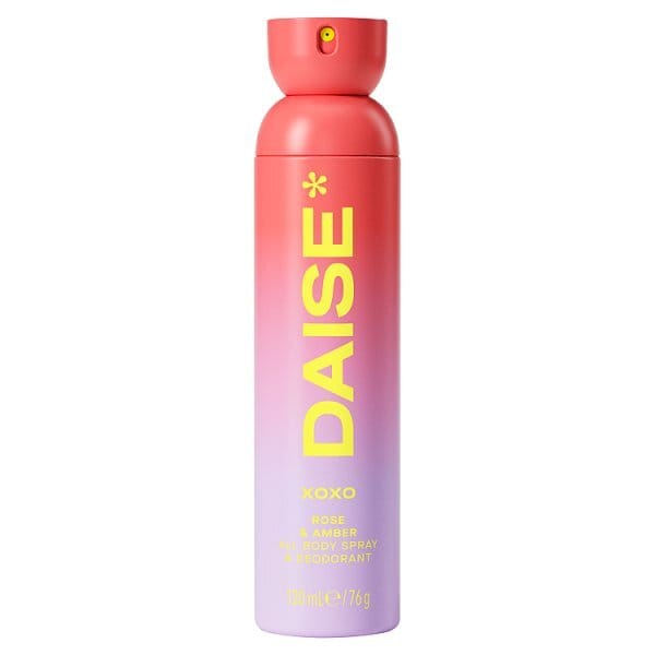 Daise All Body Spray & Deodorant Xoxo Rose & Amber 120 Ml