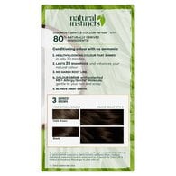 Clairol Natural Instincts Hair Dye 3 Darkest Brown