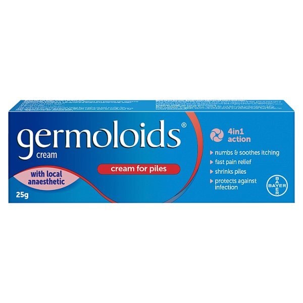 Germoloids Triple Action Haemorrhoids & Piles Cream 25g