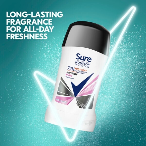 Sure Non Stop Invisible Pure Stick 50Ml