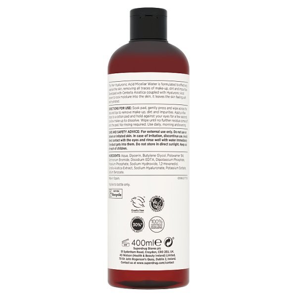 Me+ Micellar Water Hyaluronic Acid 400ml