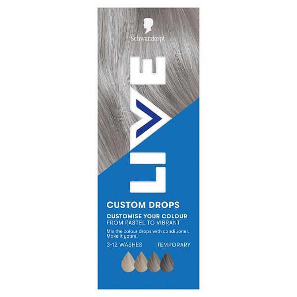 Schwarzkopf LIVE Drops Ice Silver Temporary Hair Dye