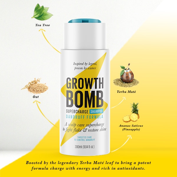 Growth Bomb Supercharge Dandruff Shampoo 300ml