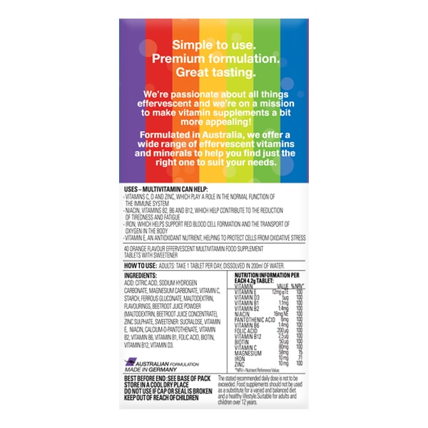 VOOST Effervescent Multivitamin 40 pack