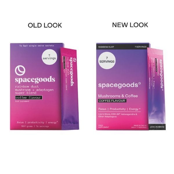 Spacegoods Rainbow Dust 7-Day Pack - Coffee Food supplement 56g