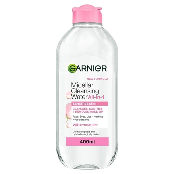 Garnier Micellar Water, Gentle Face Cleanser & Makeup Remover 400ml