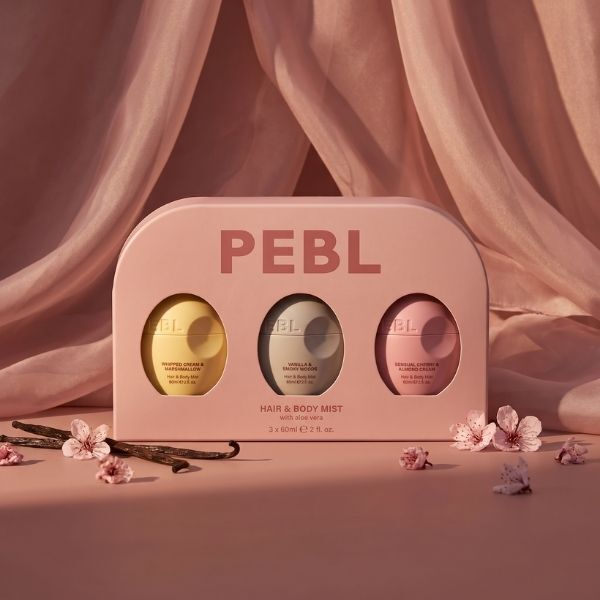 Pebl Mini Collection Set (Hair & Body Mist 3 X 60Ml)