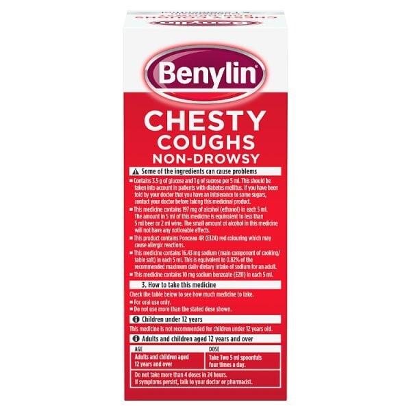 Benylin Chesty Coughs Non-Drowsy Syrup 150ml