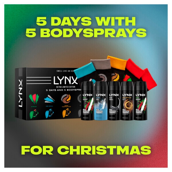 Lynx 5 Days 5 Bodysprays Gift Set