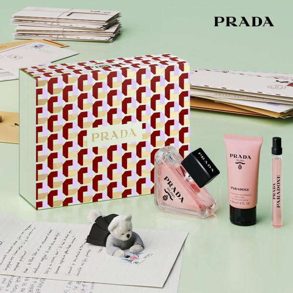 Prada Paradoxe Eau de Parfum 90ml, Travel Spray & Body Lotion Gift Set