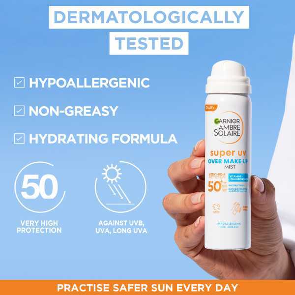 Ambre Solaire Super UV Over Makeup Mist Spf50+ 75ml