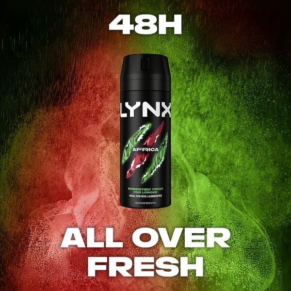 Lynx Deodorant Aerosol Bodyspray Africa 150ml