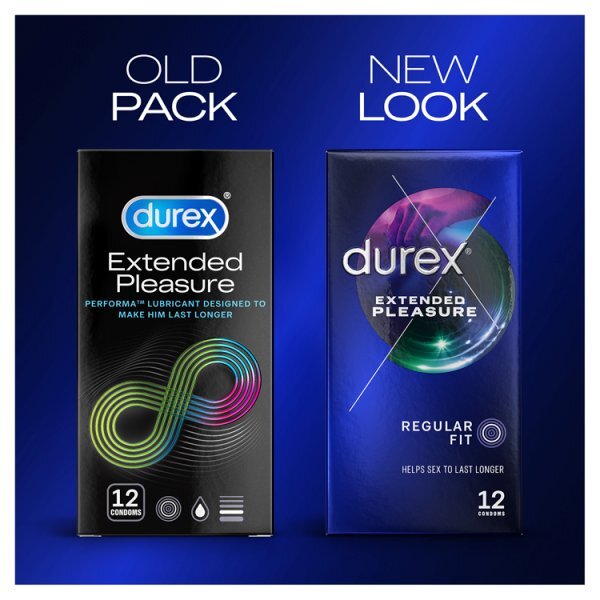 Durex Extended Pleasure Regular Fit Condoms 12 Pack