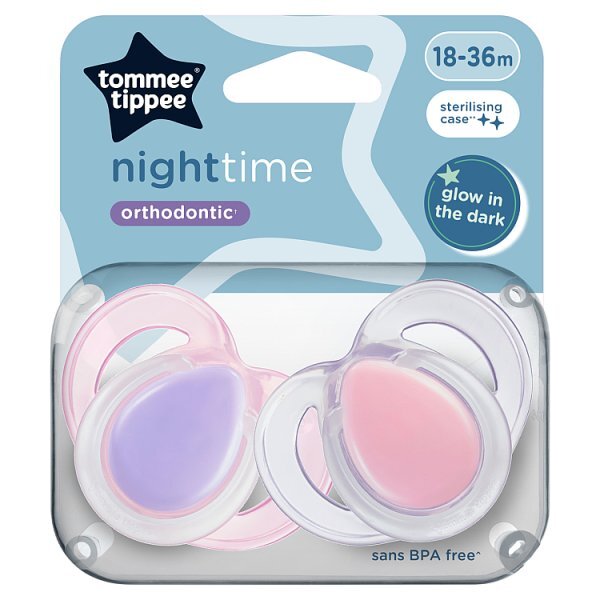 Tommee Tippee Night Soothers, 18-36M, X2