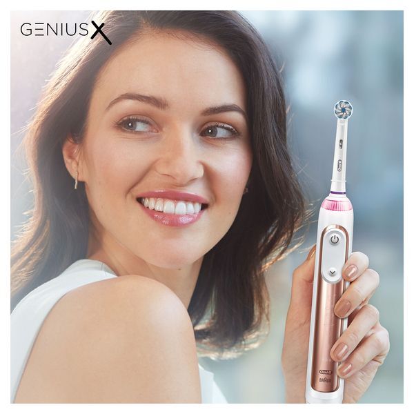 Oral-B Genius X Electric Toothbrushes Gold & Black Duo Pack