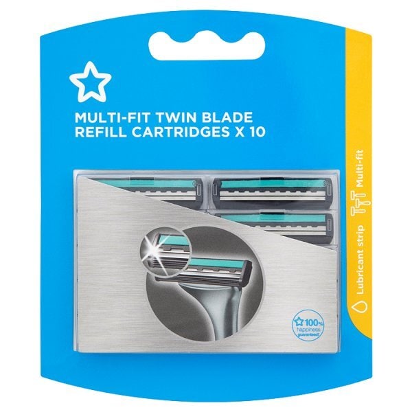 Superdrug Male Multi Fit Twin Blade X10 Refills