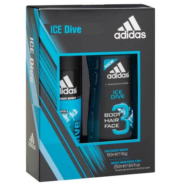 Adidas Ice Dive Duo Body Spray & Shower Gel Gift Set