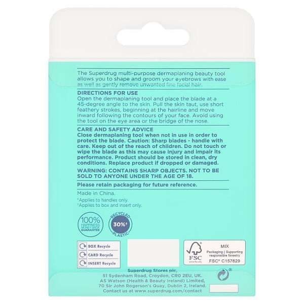 Superdrug Dermaplaning Tool x6